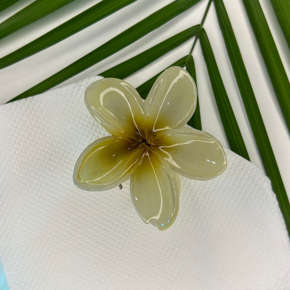 Tulip Claw Clip - Yellow/White