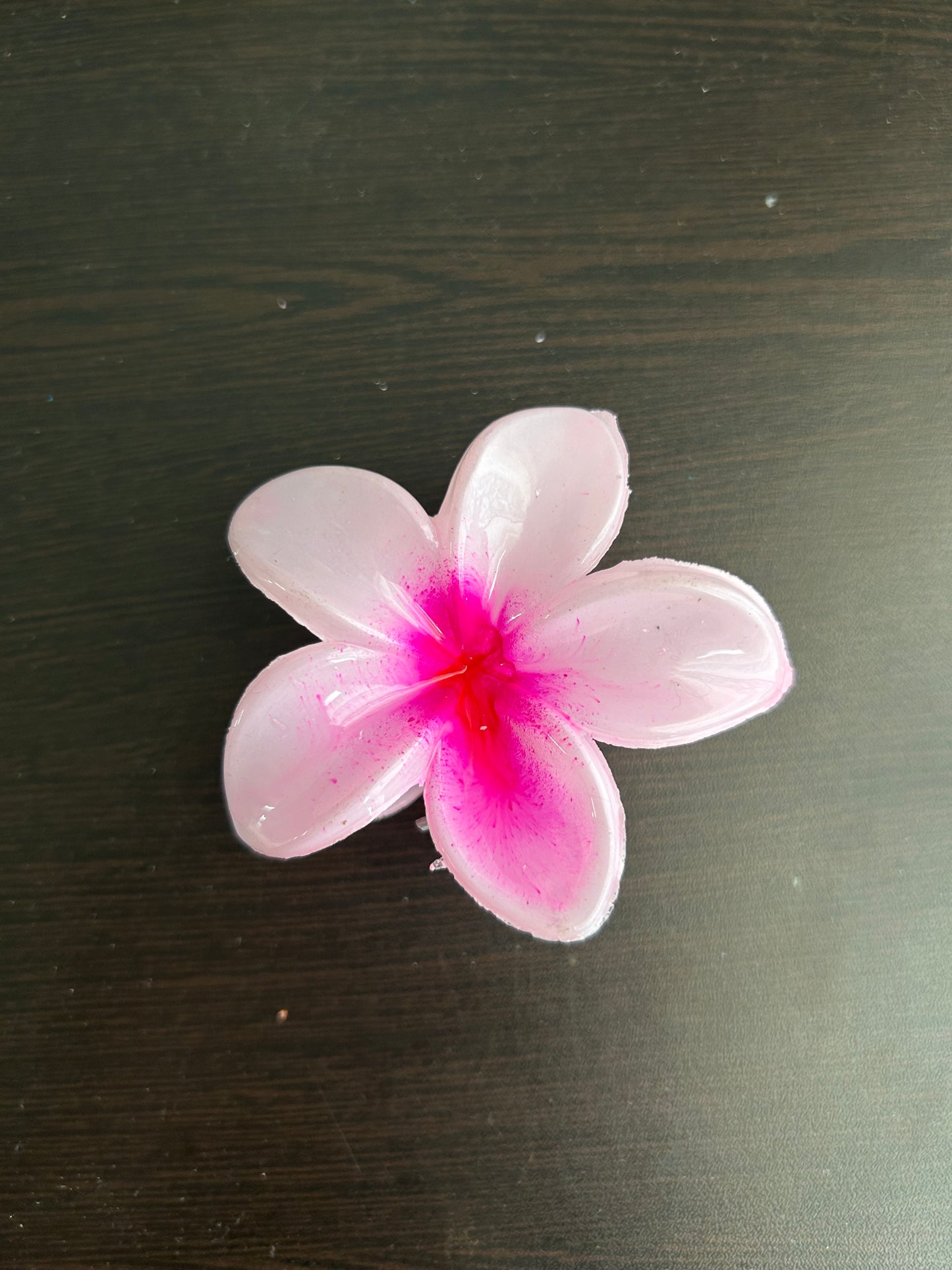 Tulip Claw Clip - Pink/White