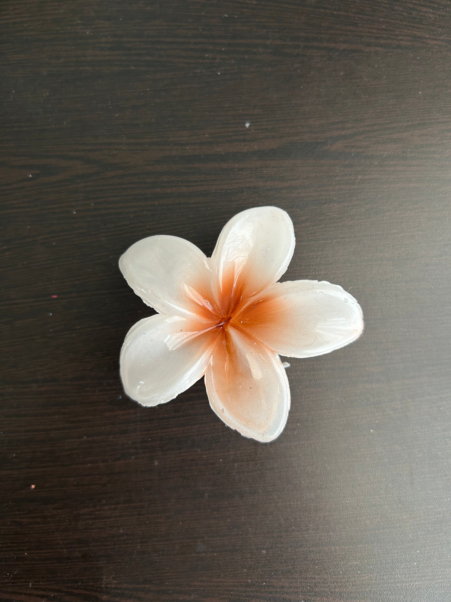 Tulip Claw Clip - Brown/White