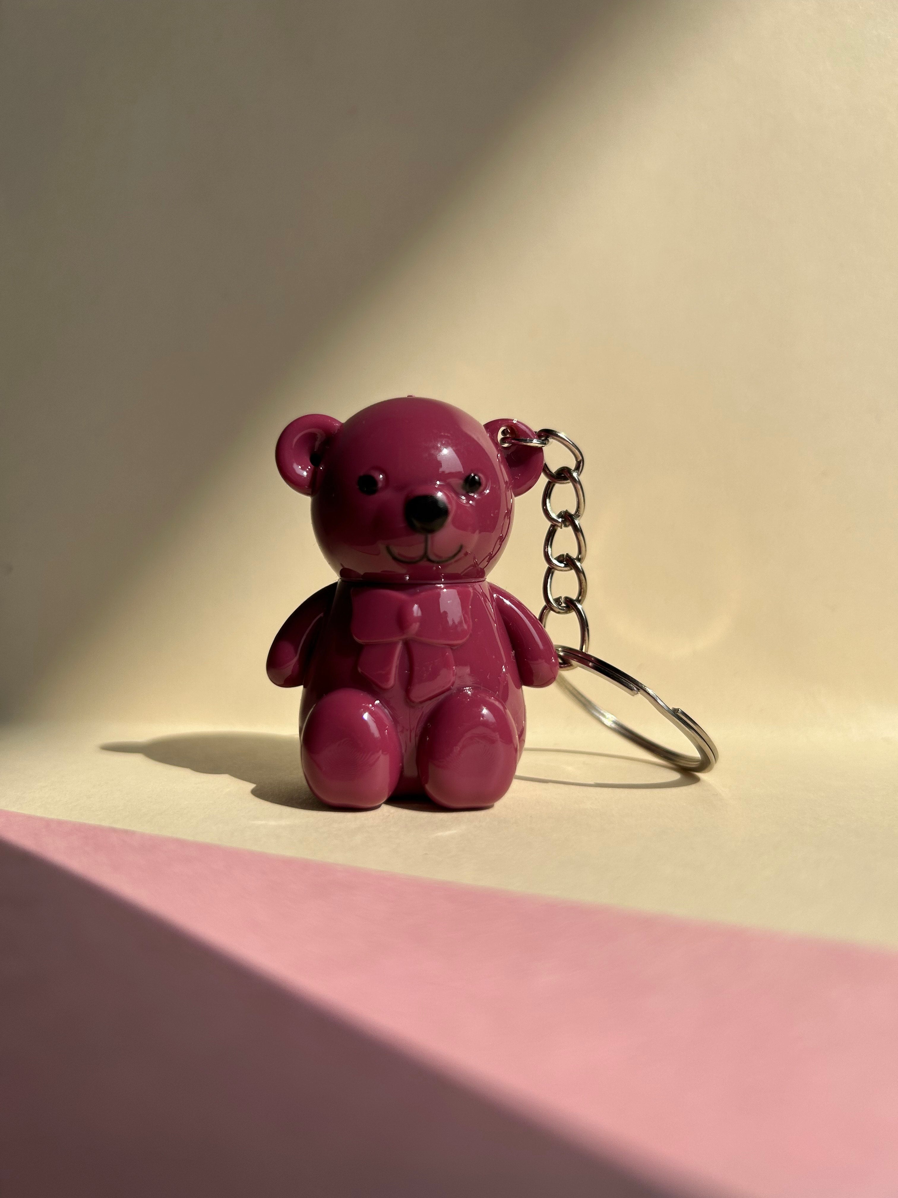 Teddy Liquid Lipstick Keychain - Berry Blush