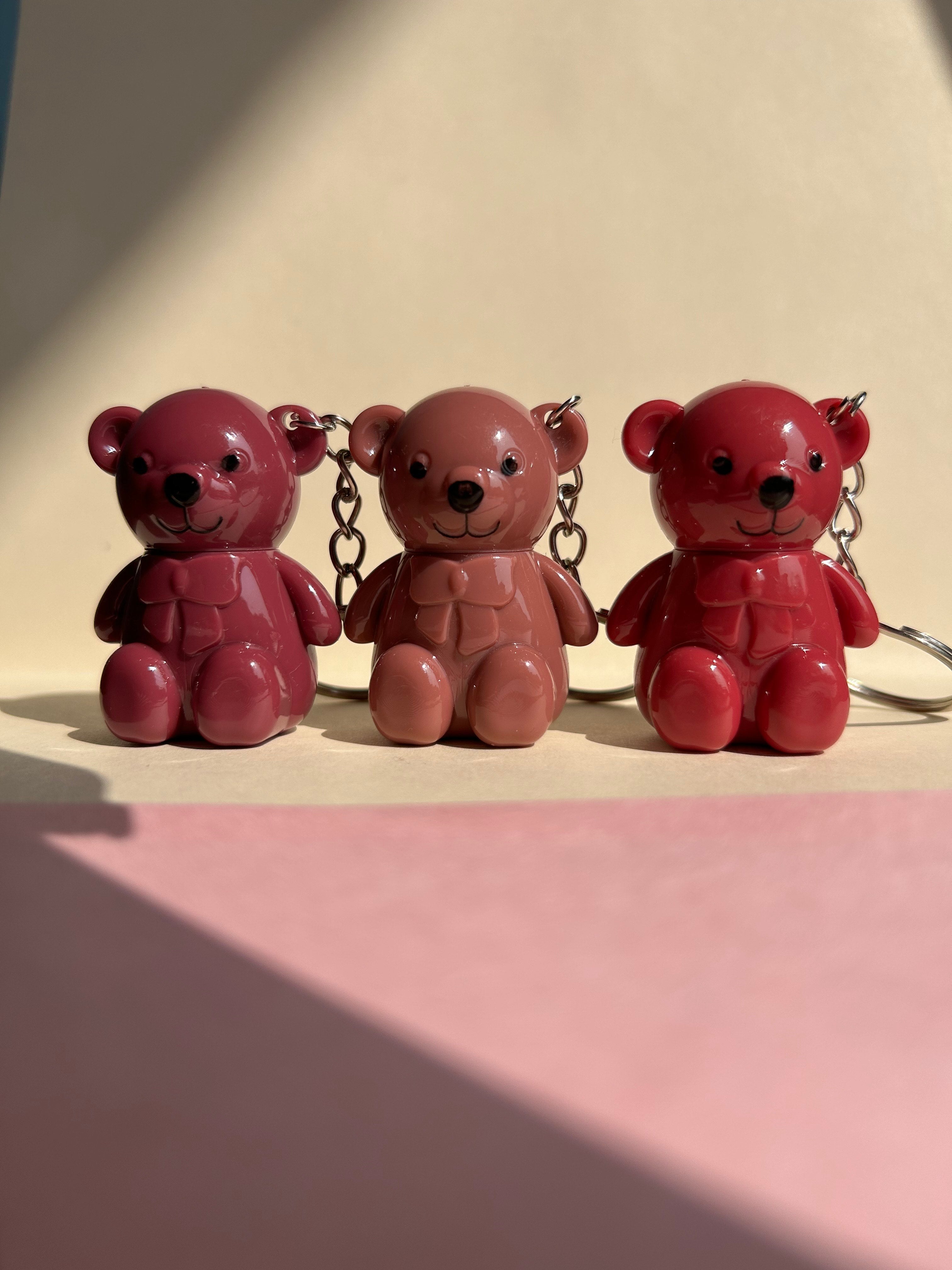 Teddy Liquid Lipstick Keychain (Combo of 3)
