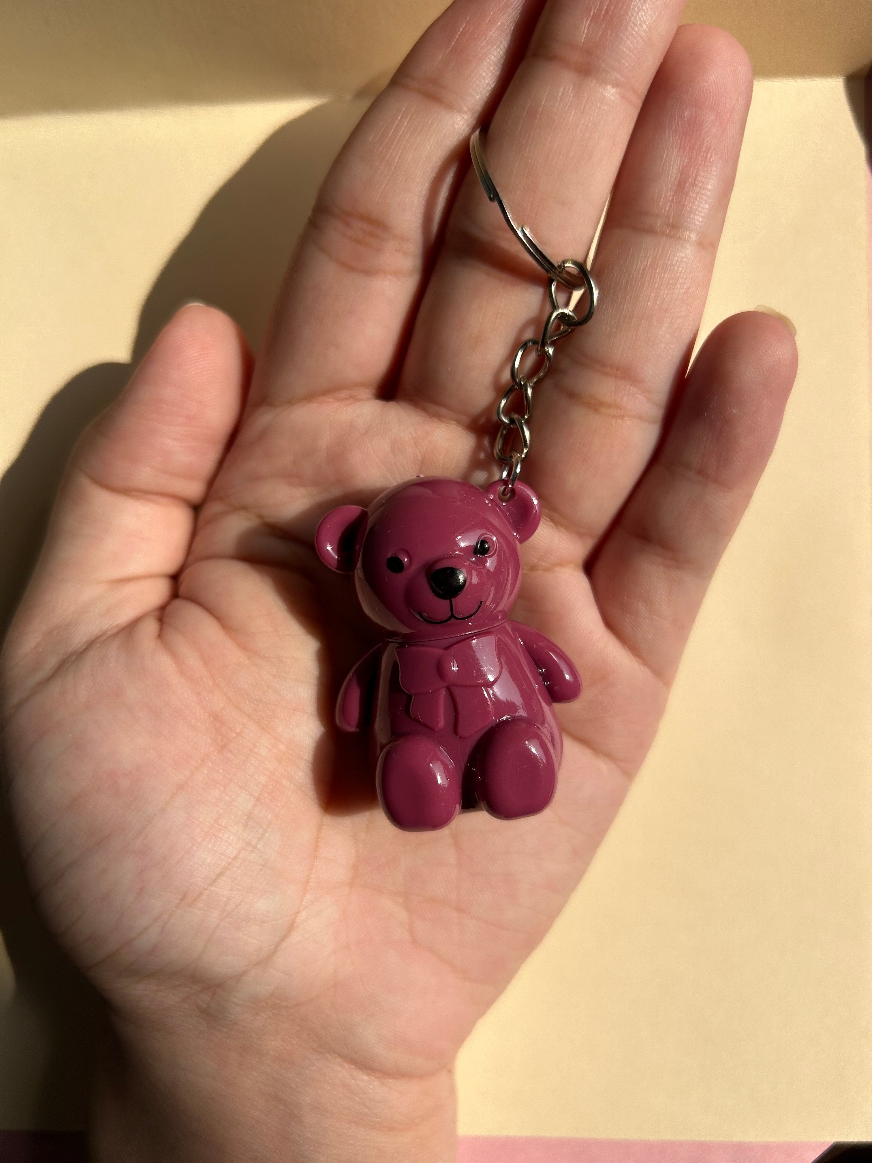Teddy Liquid Lipstick Keychain - Berry Blush