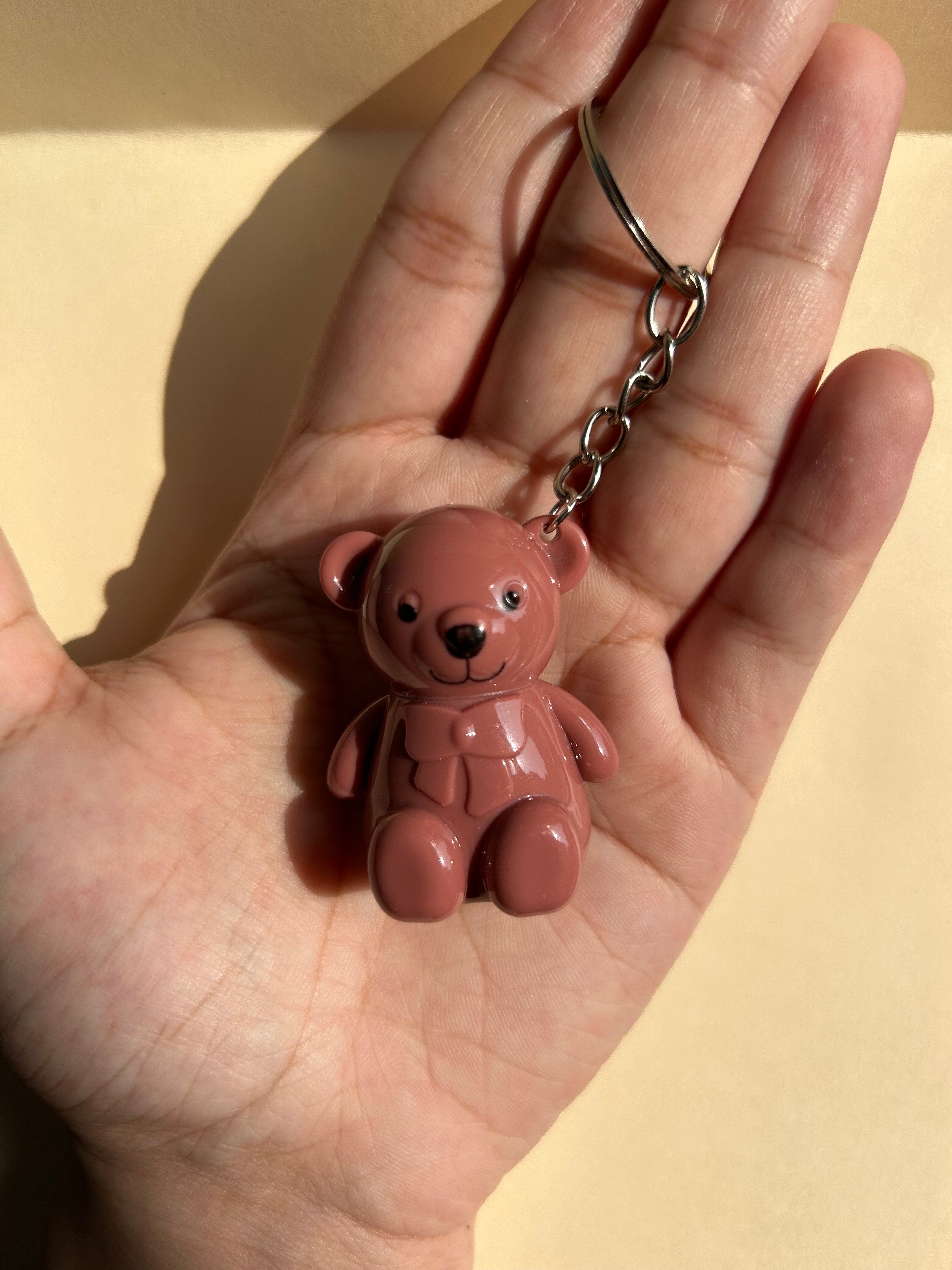 Teddy Liquid Lipstick Keychain - Pink Bae