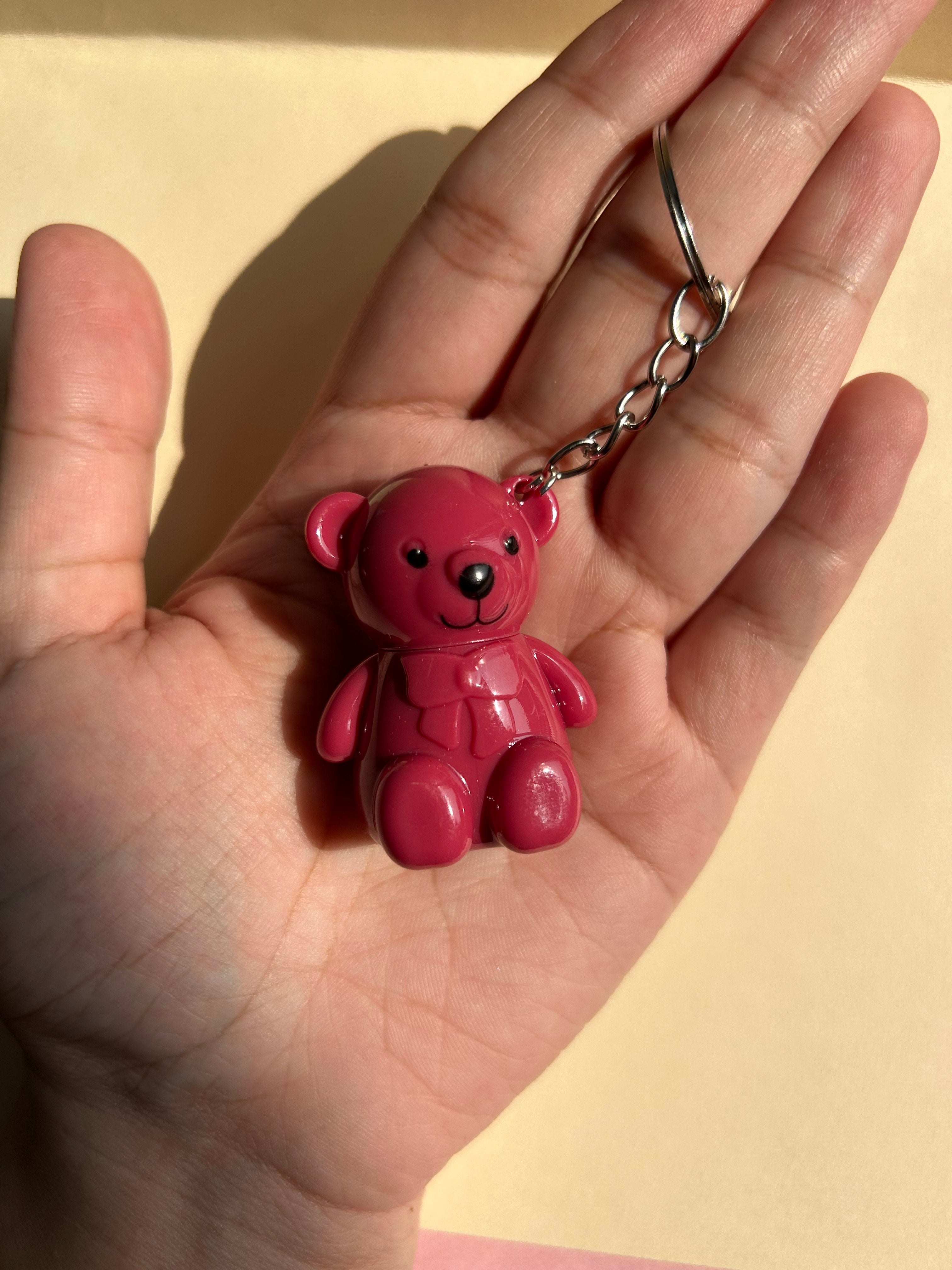 Teddy Liquid Lipstick Keychain - Rosewood Glow