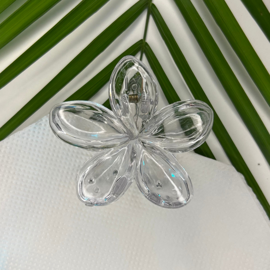 Transparent Claw Clip - White