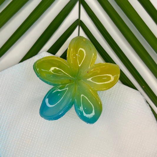 Twin Shade Claw Clip - Yellow/Blue