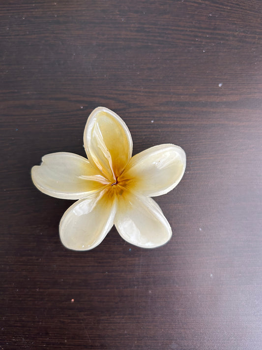 Tulip Claw Clip - Yellow/White