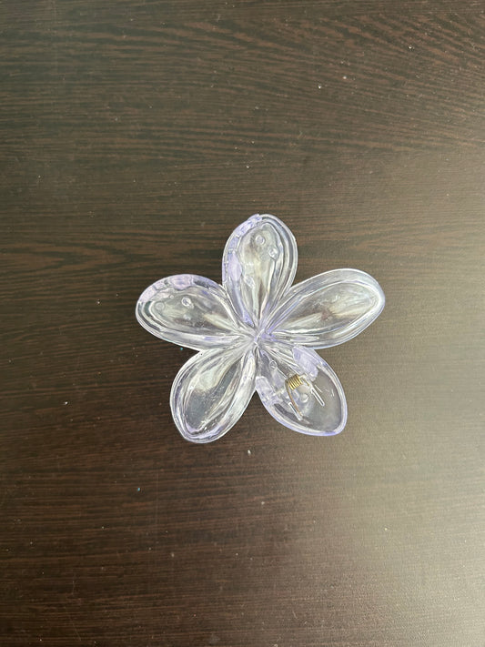 Transparent Claw Clip - White