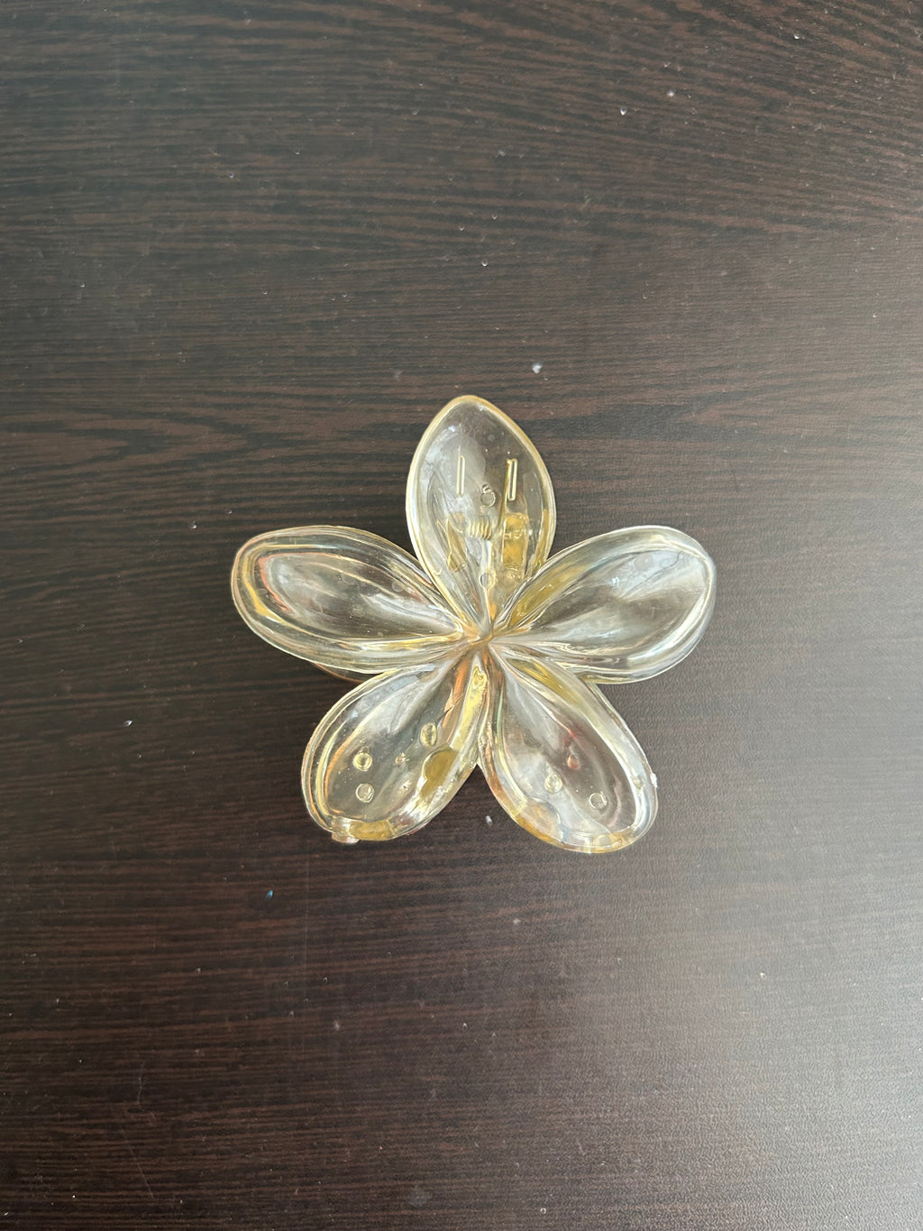 Transparent Claw Clip - Yellow