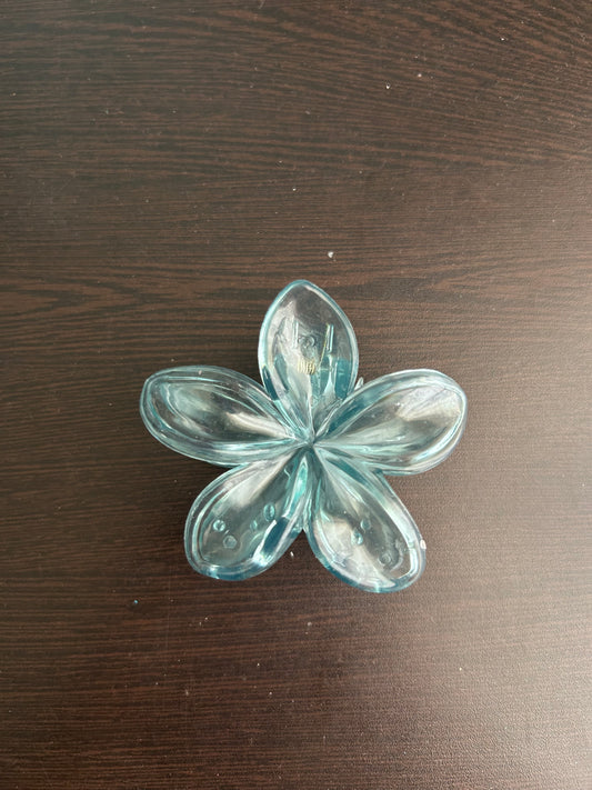 Transparent Claw Clip - Blue