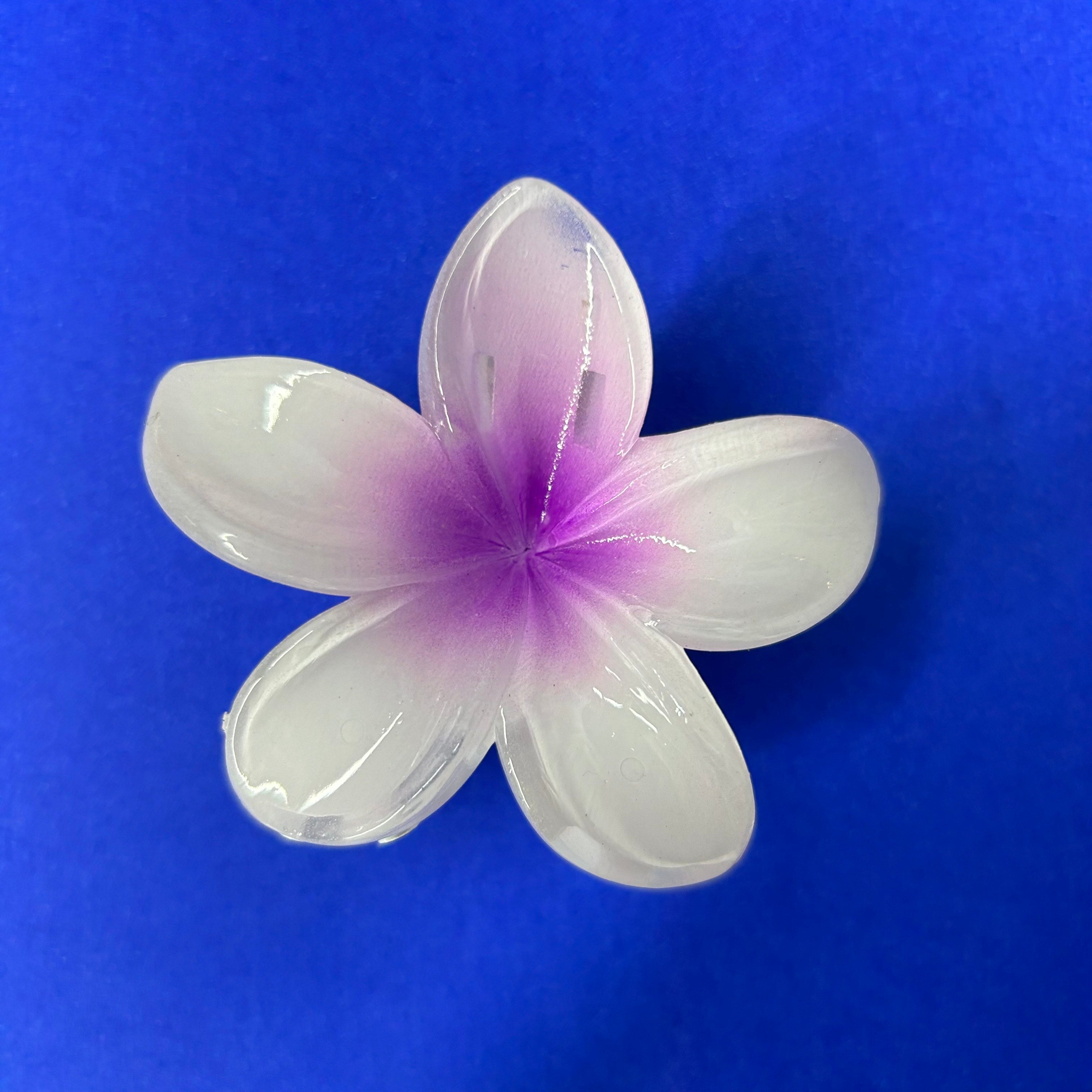 Claw Clip - White / Purple