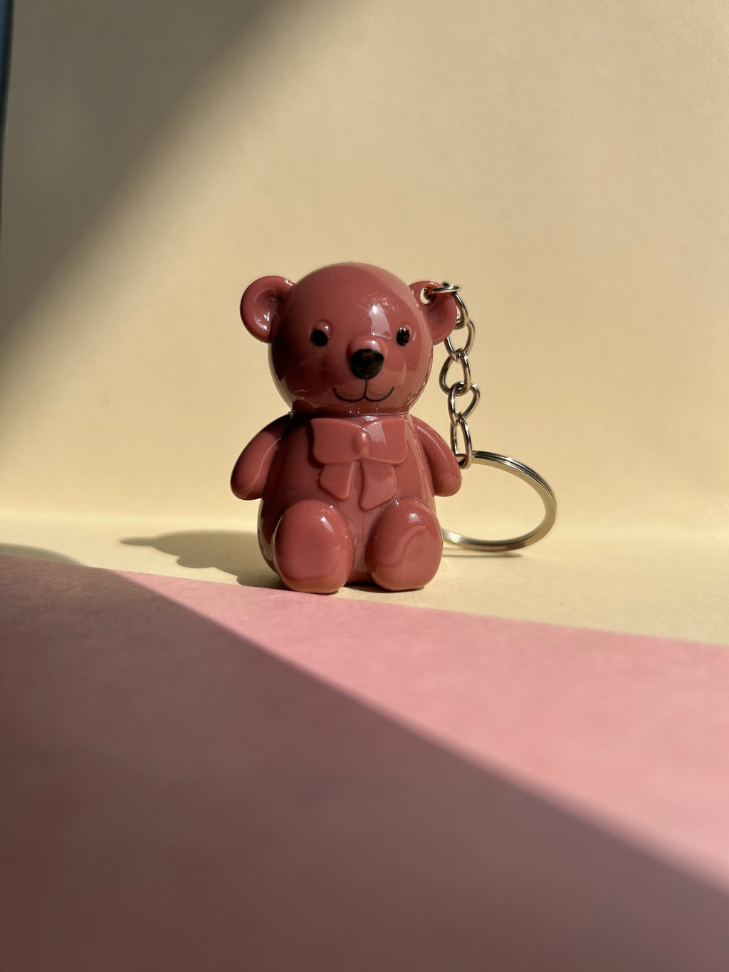 Teddy Liquid Lipstick Keychain - Pink Bae