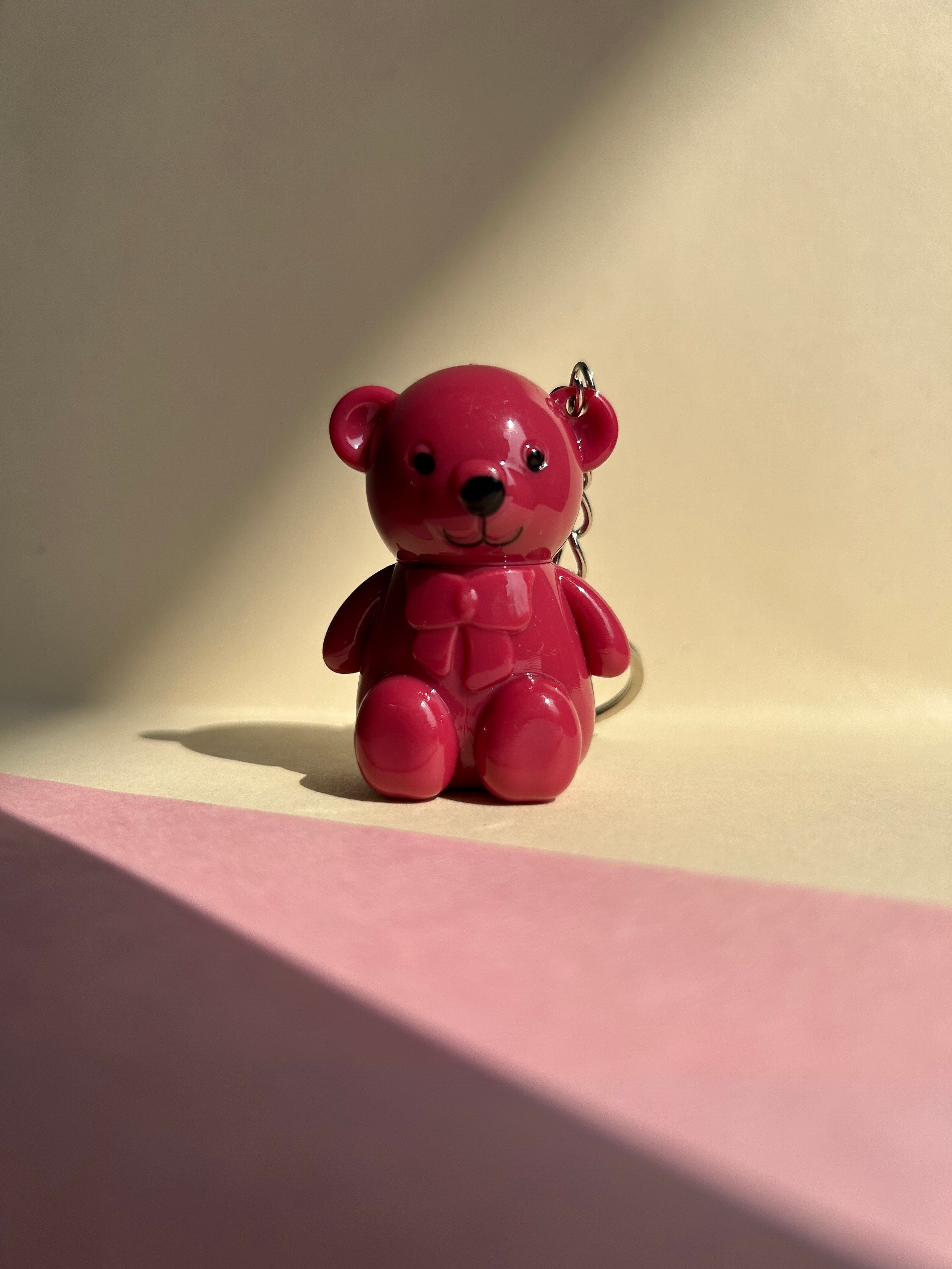 Teddy Liquid Lipstick Keychain - Rosewood Glow