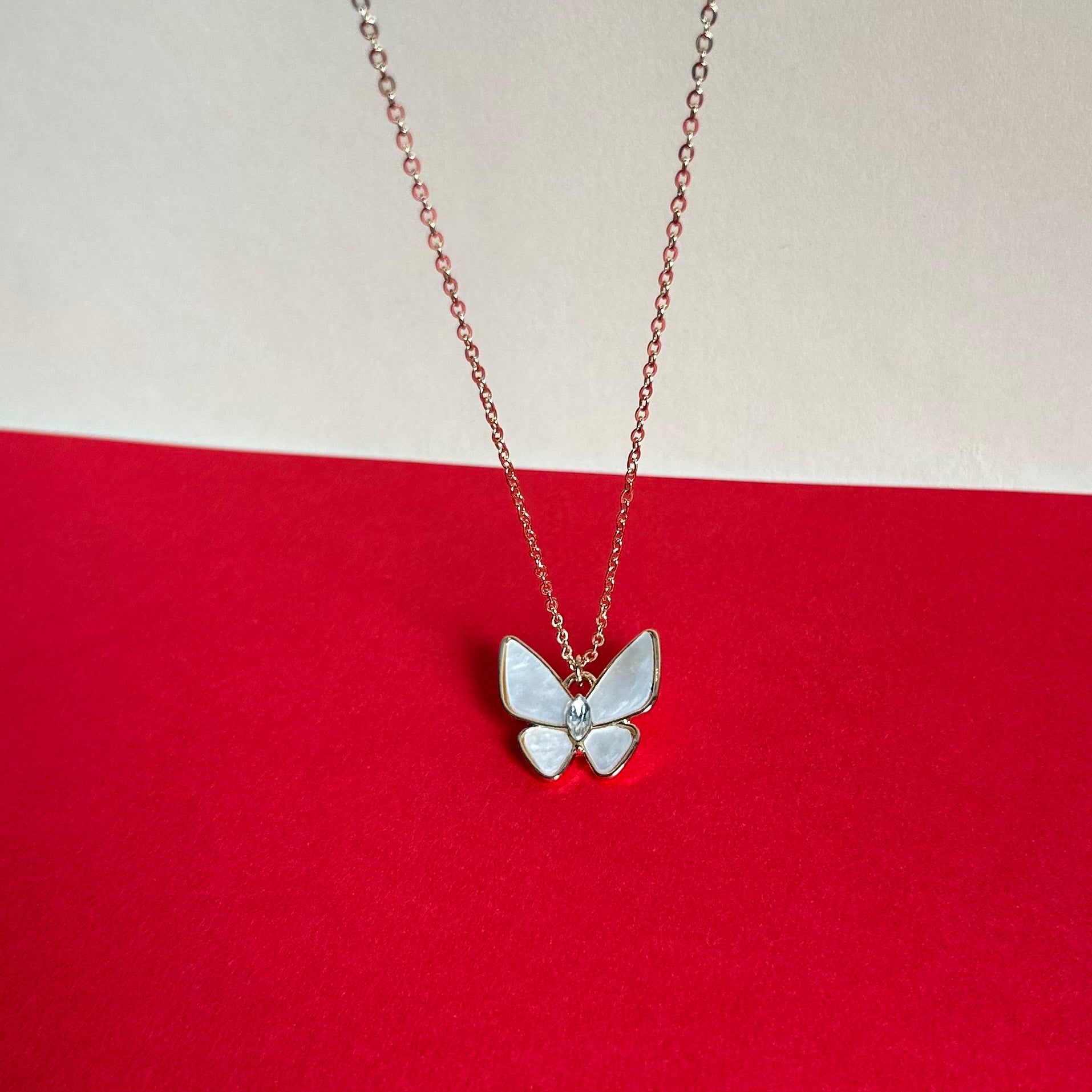Butterfly Korean Pendant Set