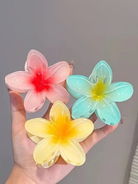 Flower Claw Clip - Combo of 3