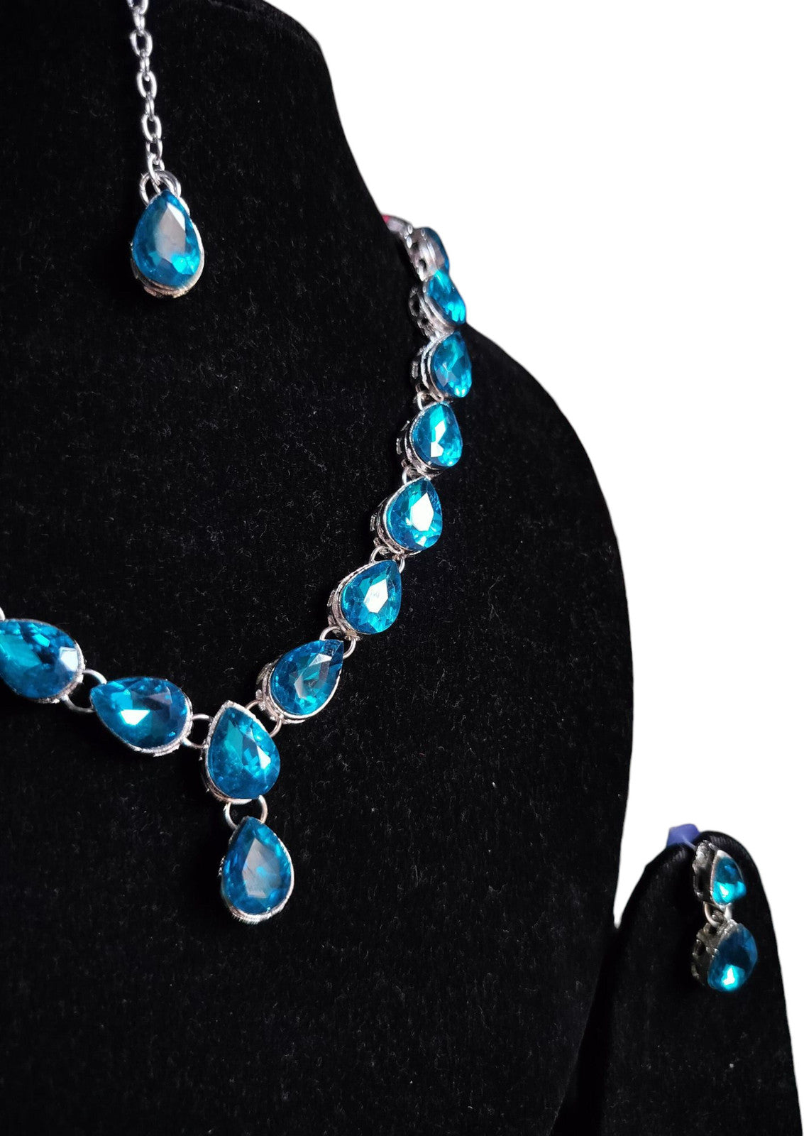 Ethnic Necklace Set - Blue